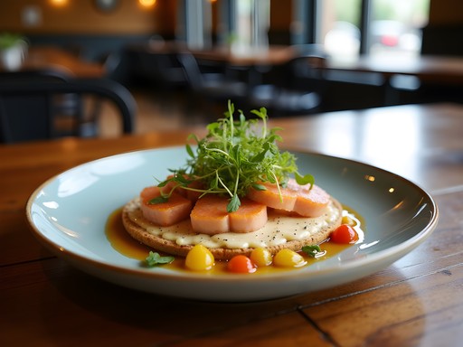 Gourmet Southern fusion dish at Middle Fork Kitchen Bar in Lexington