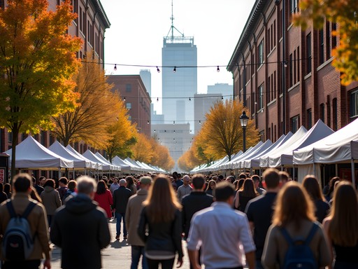 Milwaukee autumn beer festival with craft brewers and fall foliage