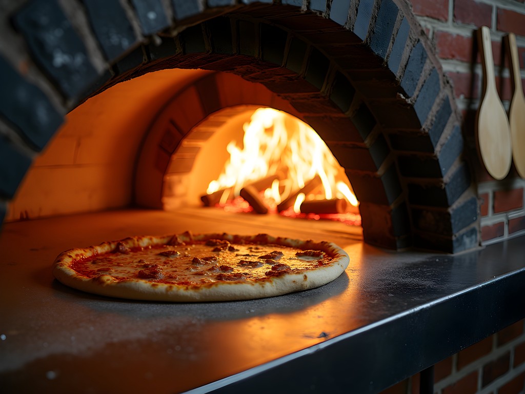 Traditional coal-fired pizza oven at Frank Pepe Pizzeria in New Haven