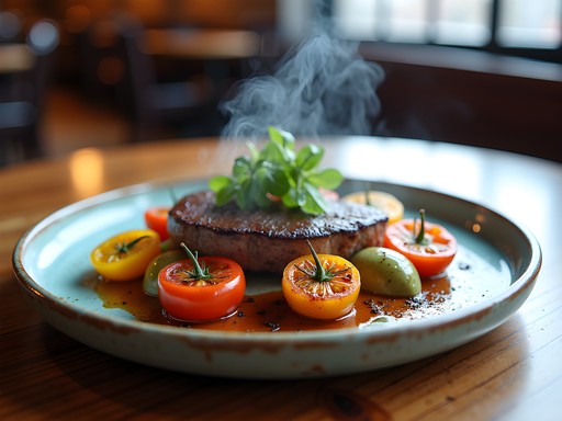 Farm-to-table dinner plate featuring local Kentucky ingredients in Richmond