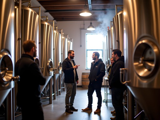 Behind-the-scenes brewery tour at Fiddlehead Brewing Company in South Burlington