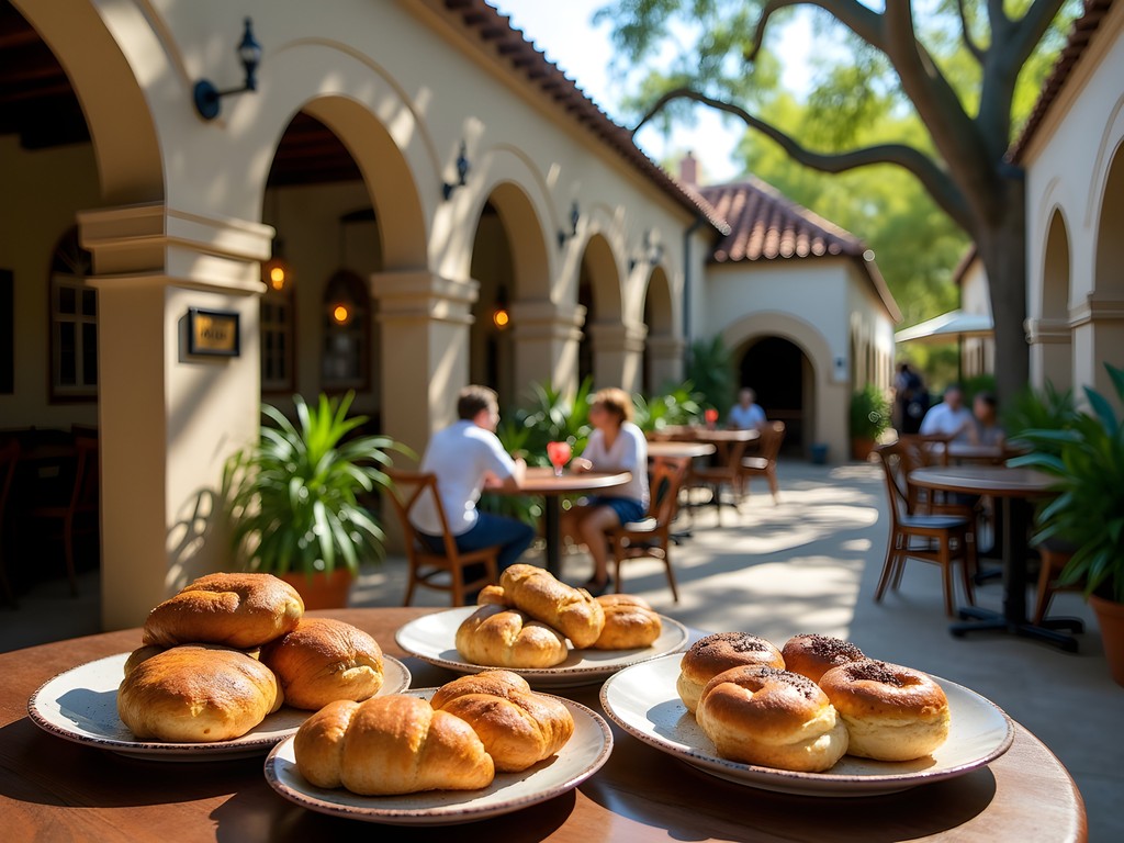 Romantic dessert experience at Spanish Bakery's historic courtyard in St. Augustine