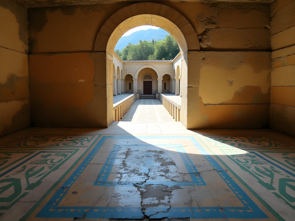 Ancient Roman mosaics at Villa Romana di Minori on Italy's Amalfi Coast