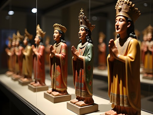 Colonial-era religious artifacts showing Spanish-Mayan fusion at Museum of Colonial Art