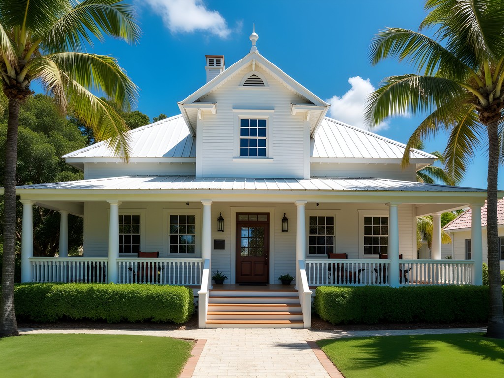 Historic Mission House in Bodden Town with traditional Caymanian architecture and tropical garden