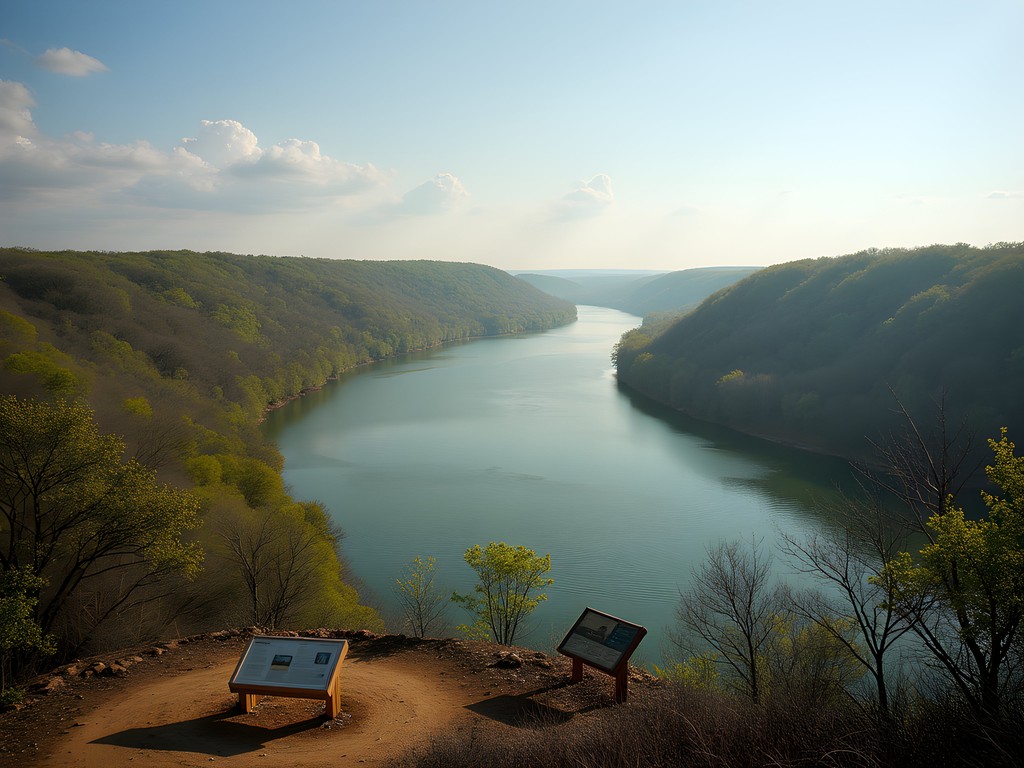 Trail of Tears Overlook along the Arkansas River in Fort Smith