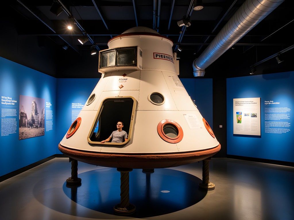 Apollo 12 Command Module exhibit at Virginia Air & Space Science Center