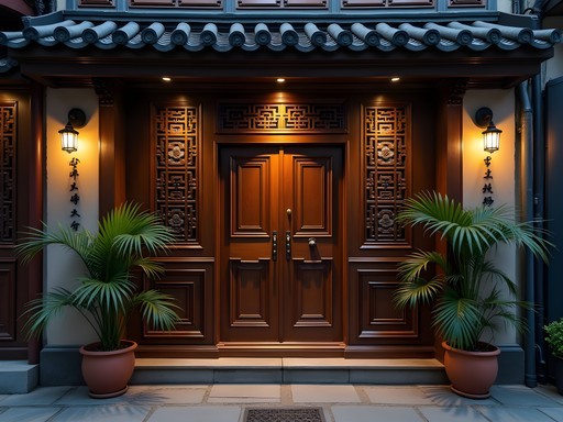 Discreet entrance to a Hong Kong speakeasy showing adaptive reuse of traditional Chinese shophouse architecture
