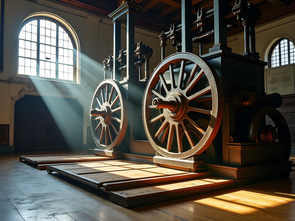 Historic floor mechanism at Rochester Opera House