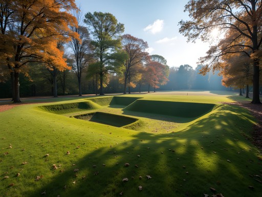 Fort Huger Civil War earthworks in rural Suffolk Virginia