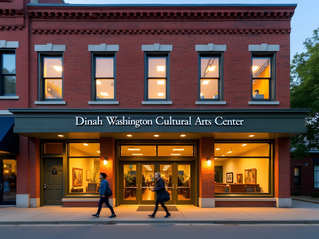 Exterior of the Dinah Washington Cultural Arts Center in downtown Tuscaloosa