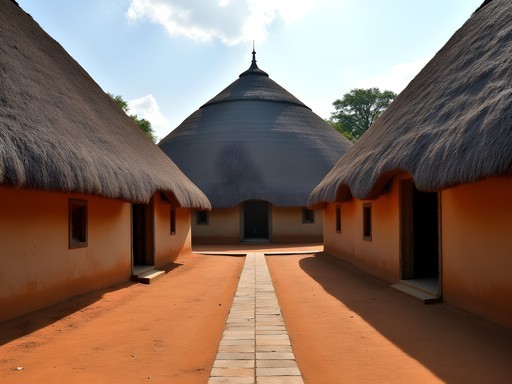 Traditional architecture of the reconstructed Nyanza King's Palace in Butare