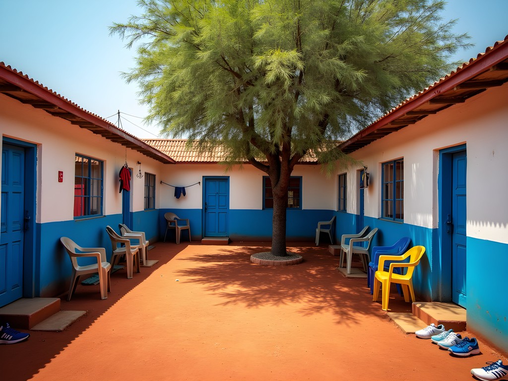 Simple guesthouse accommodation in Eldoret Kenya training compound