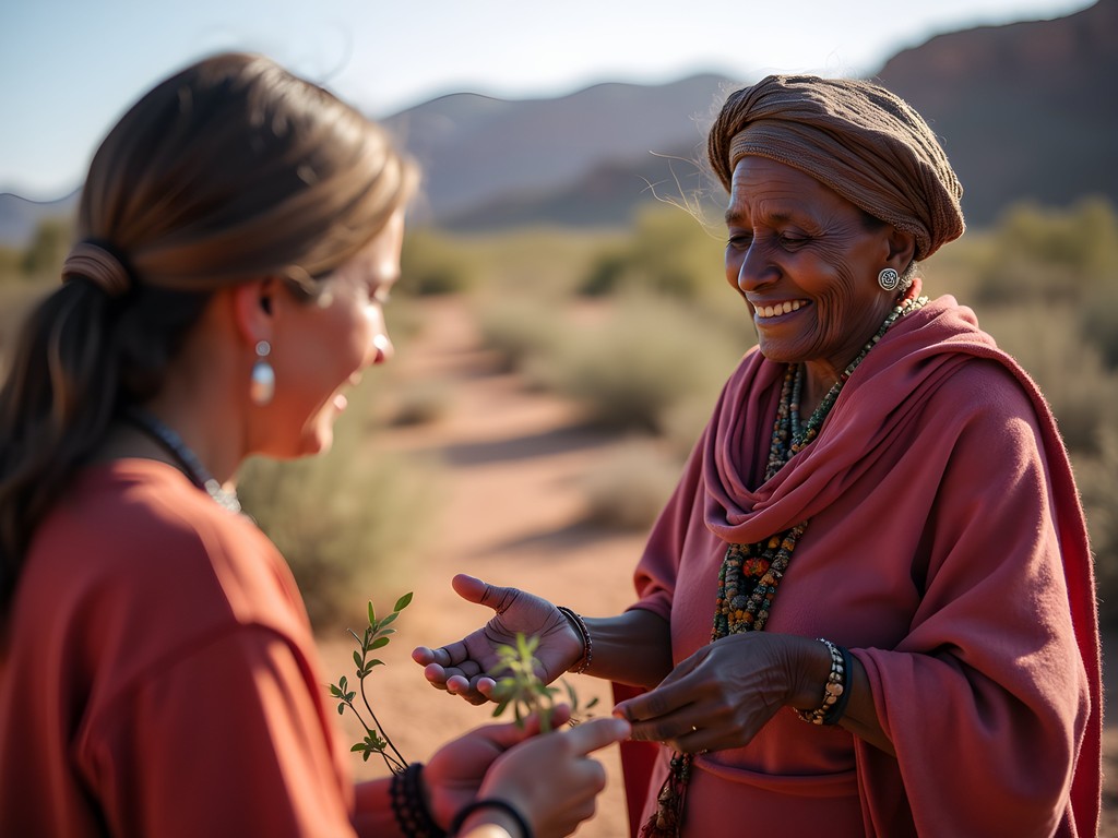 Cultural exchange with Nama community members near Fish River Canyon