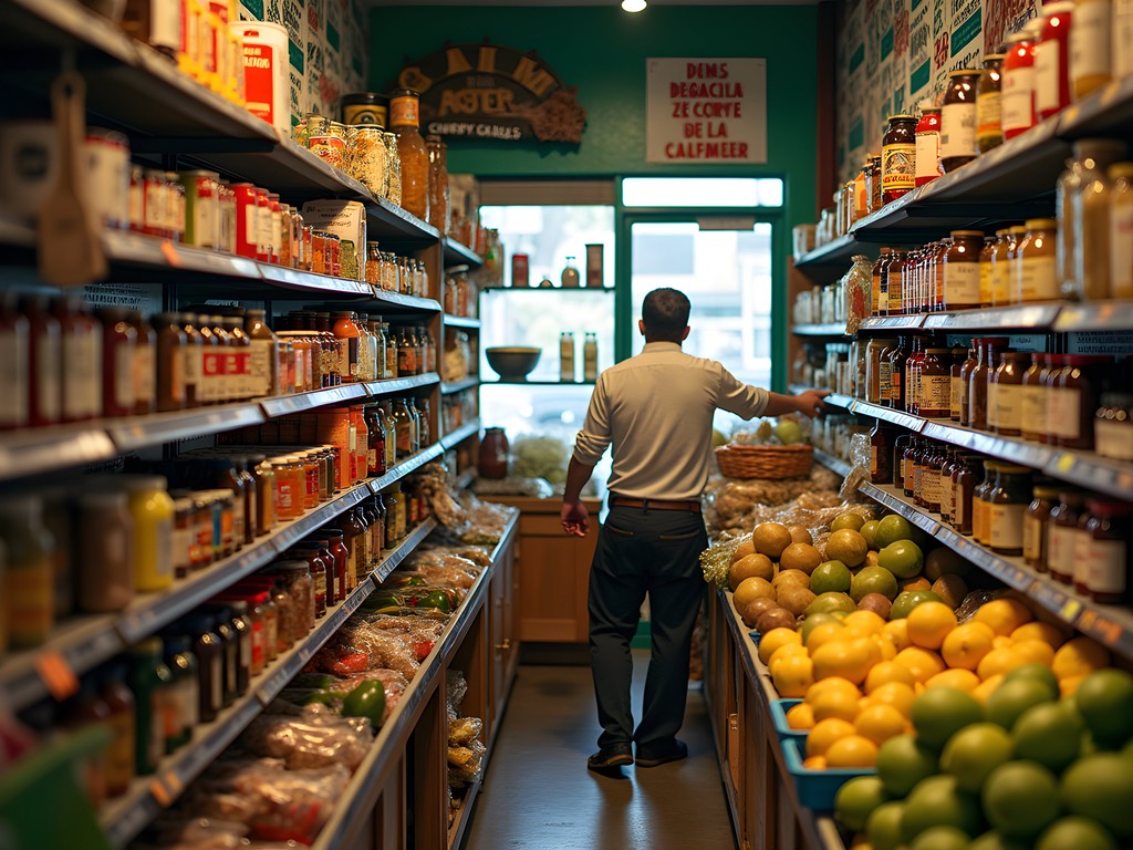 Local Cuban market in Hialeah with fresh produce and authentic ingredients