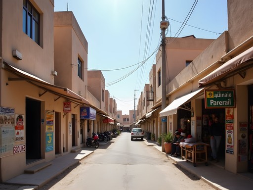 Authentic street scene in Quba district of Medina