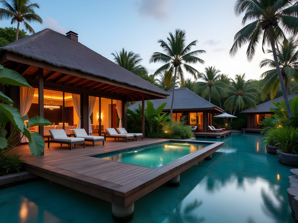 Luxury overwater suite at Rosewood Mayakoba with private deck and plunge pool