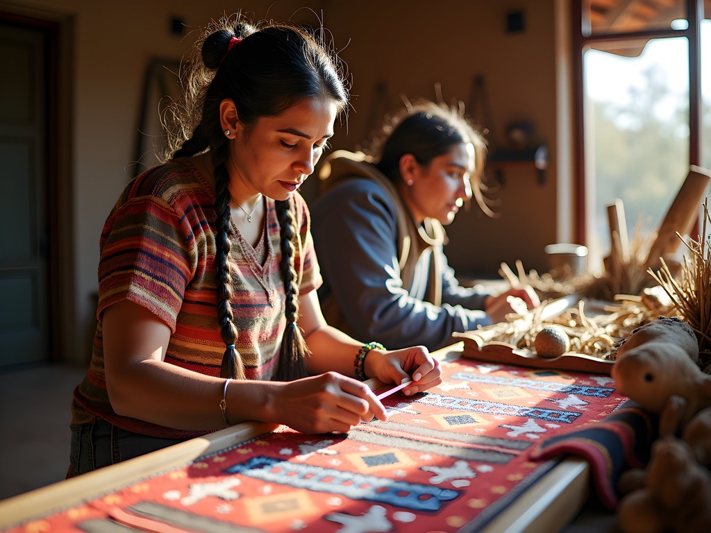 Native American artisan demonstrating traditional craftsmanship in Chandler, Arizona
