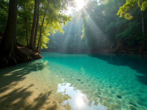 Crystal clear waters of Wekiwa Springs State Park near Orlando