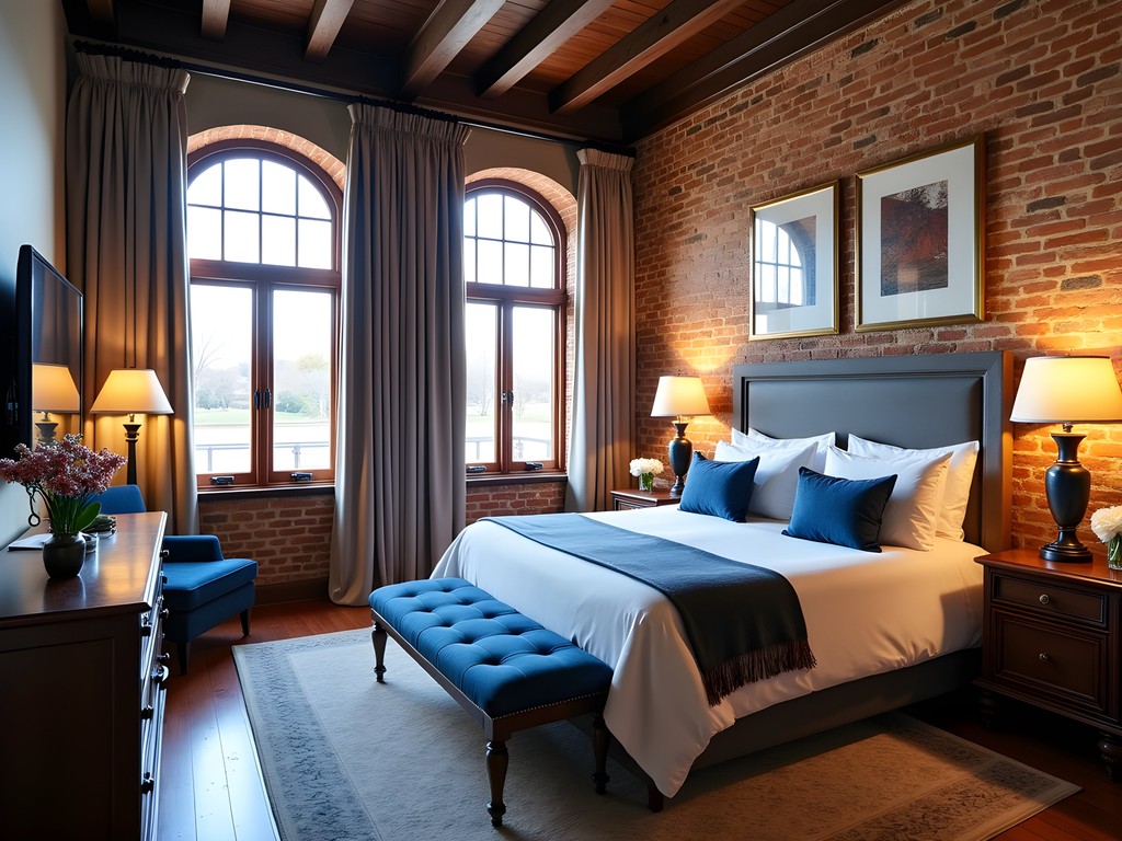 Luxury suite at Station on the Riverwalk boutique hotel in Pueblo, Colorado