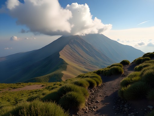 Distinct ecological zones visible on Mount Kilimanjaro's Machame Route