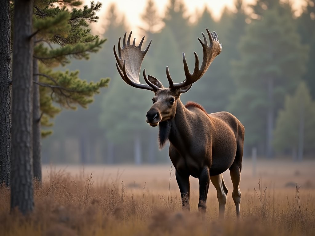 Moose sighting during wildlife tour at Cedar Meadows in Timmins