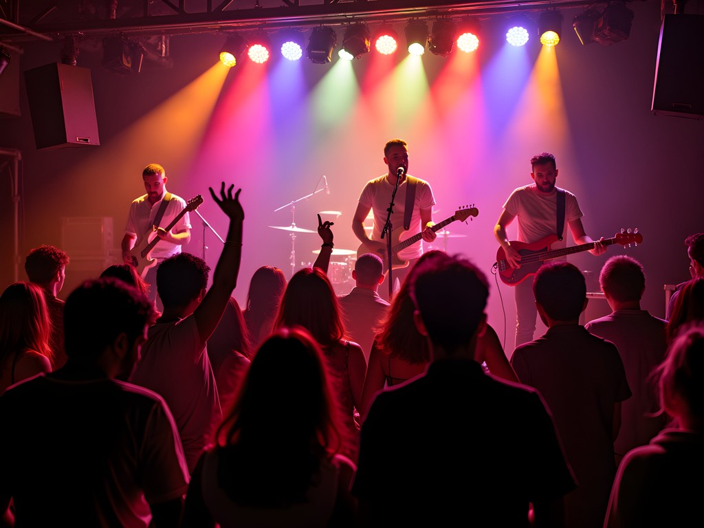 Energetic live music performance at an intimate Boise venue with enthusiastic crowd