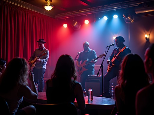 Live blues performance at The Continental Club in Houston