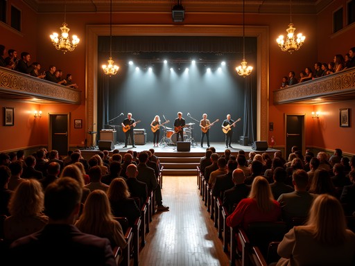 Concert performance at historic Duling Hall venue in Jackson Mississippi