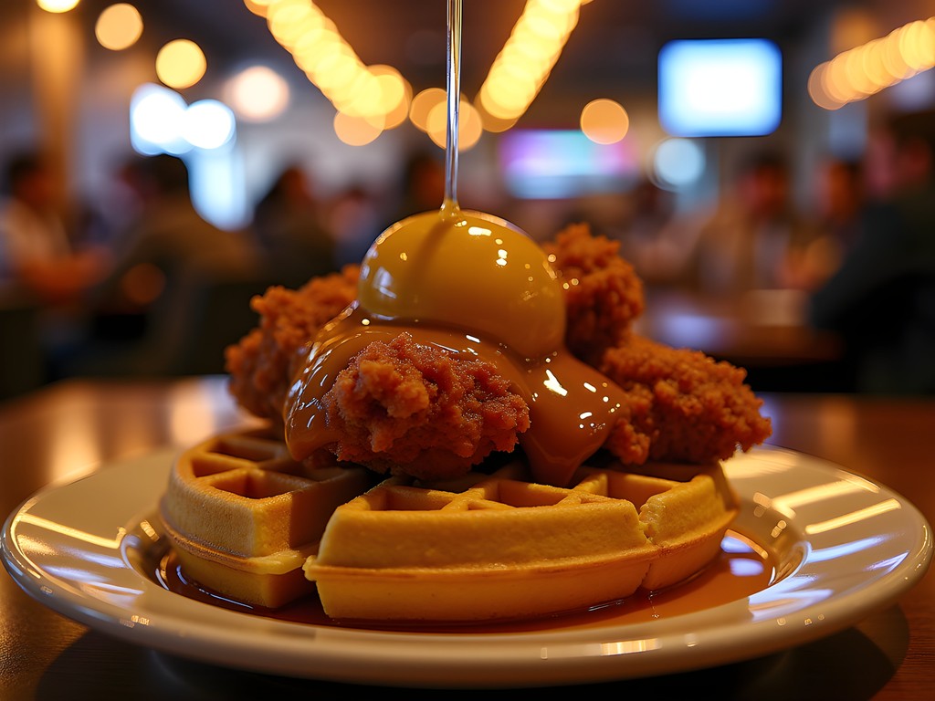 Delicious late-night chicken and waffles at Beasley's in Raleigh