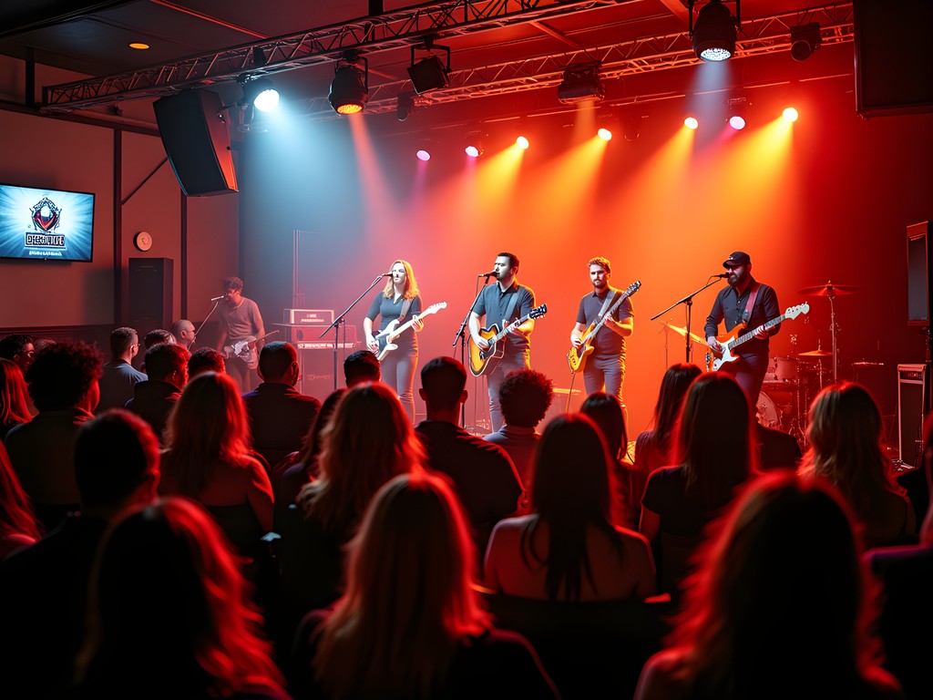 Live music performance at Elevation 27 venue in Virginia Beach with enthusiastic crowd