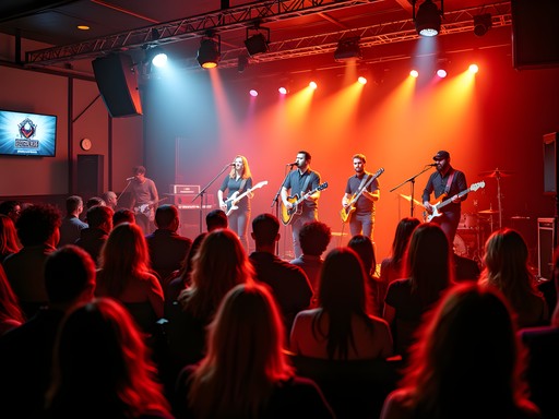 Live music performance at Elevation 27 venue in Virginia Beach with enthusiastic crowd