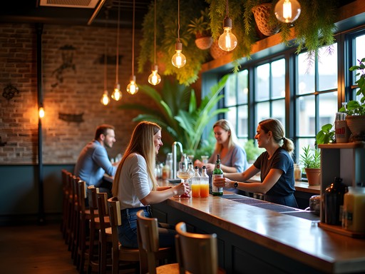 The Green Cat eco-friendly bar in Virginia Beach with sustainable cocktails and zero-waste practices