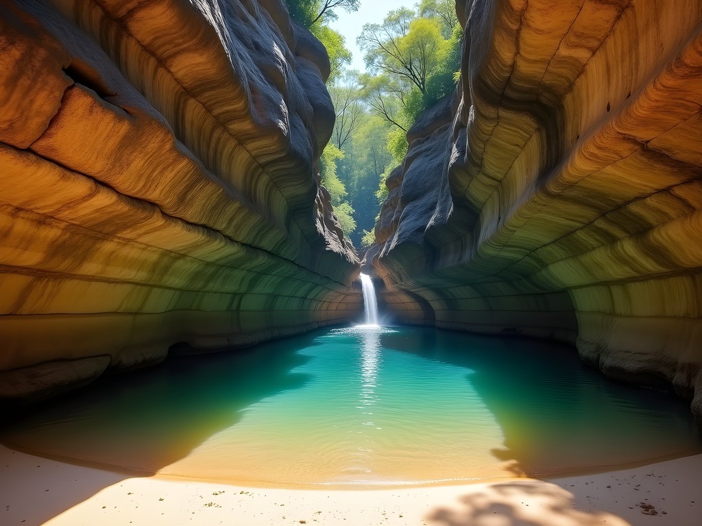 Family swimming in the crystal-clear waters of Maguk Gorge in Kakadu National Park