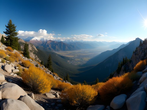 Panoramic view from Granite Mountain Wilderness showing Salt Lake Valley and Wasatch Range