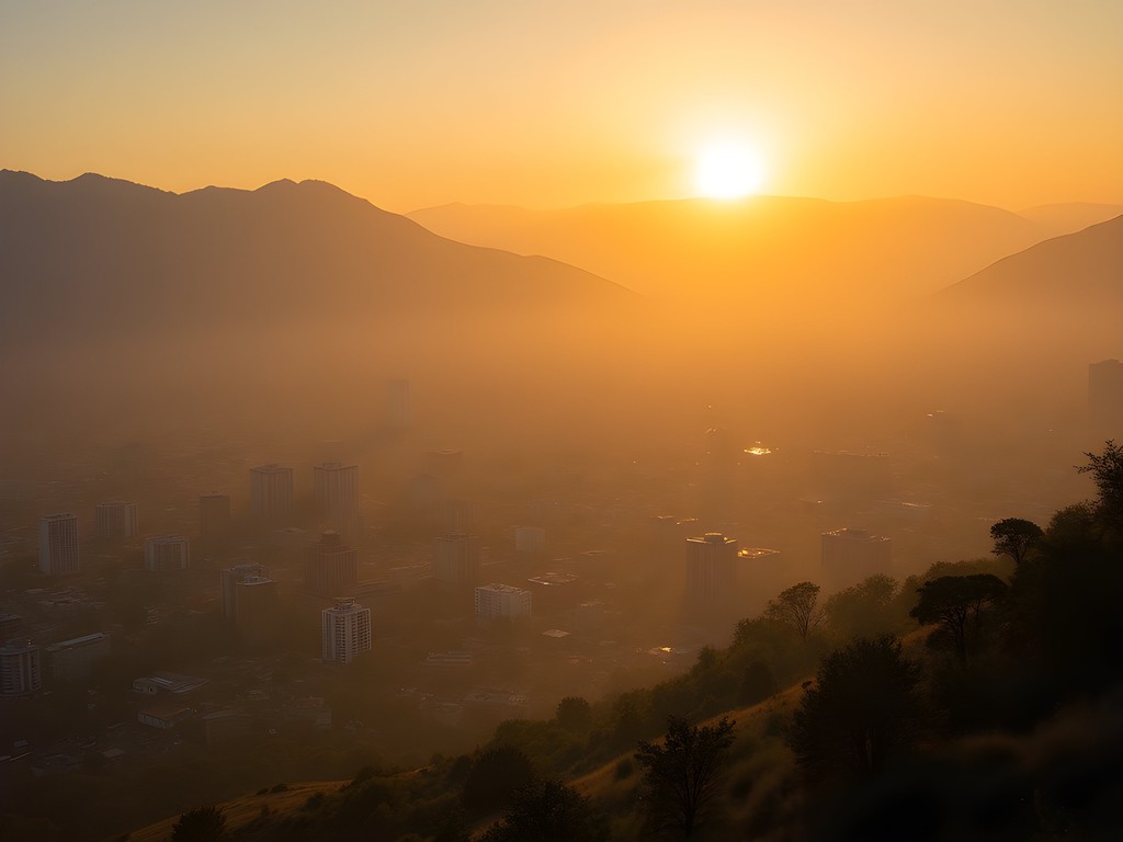 Golden sunrise over Islamabad from Margalla Hills viewpoint showing cityscape and mountains