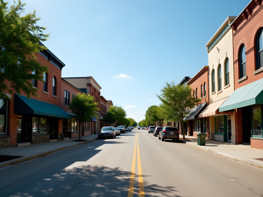 Historic downtown Watertown, South Dakota main street
