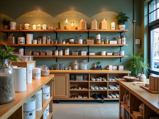 Zero waste products displayed at The Eco-Collective in Bridgeport