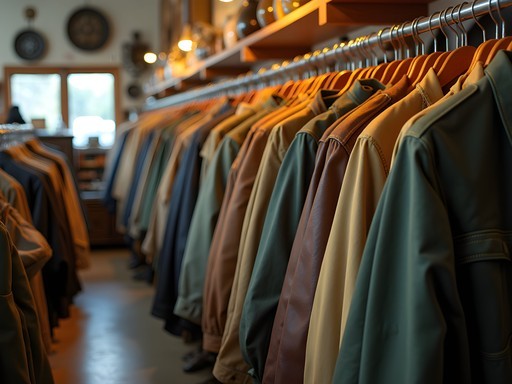 Vintage clothing display at Southern Crossing Antique Mall in Dothan, Alabama