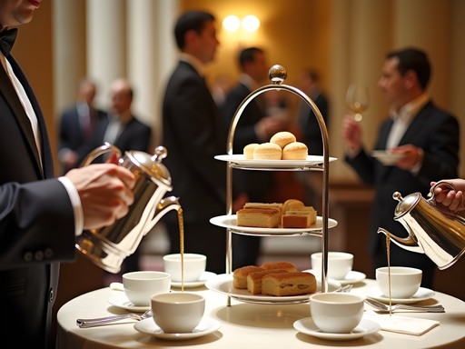 Elegant afternoon tea service at The Peninsula Hong Kong