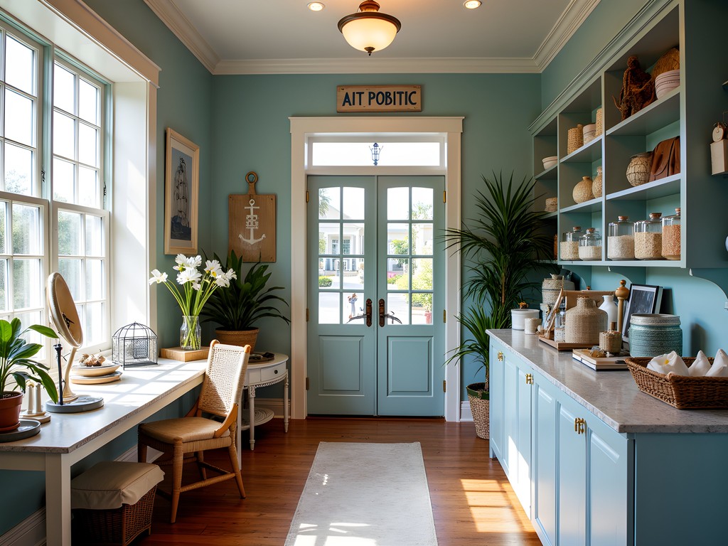 Woman shopping for coastal-themed items at boutique near Shem Creek