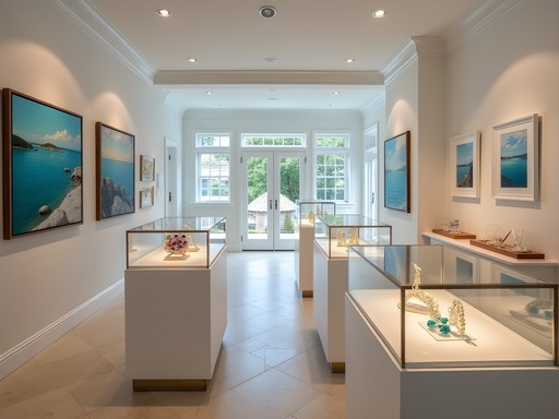 Elegant resort boutique in Southampton featuring local Bermudian art and luxury goods