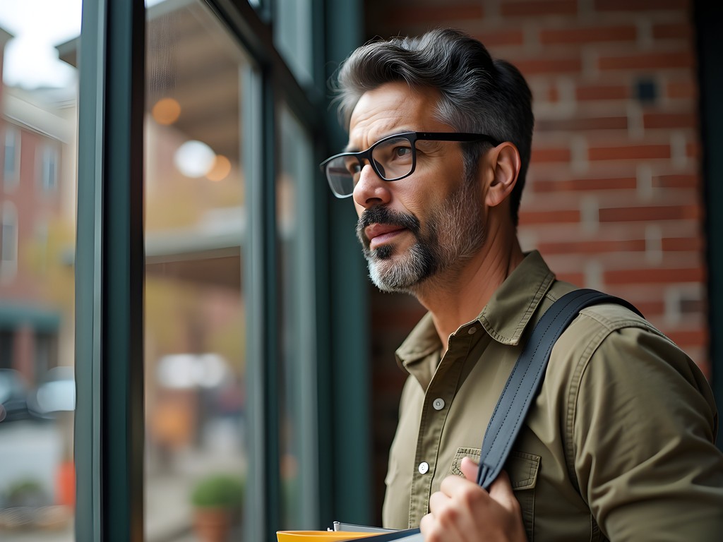 Traveler exploring boutique shops in Syracuse's historic Armory Square neighborhood