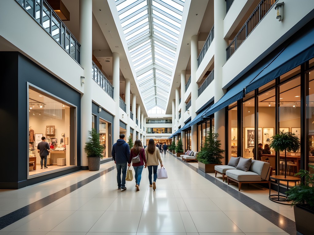 Westminster Mall interior with stores and shoppers in Colorado
