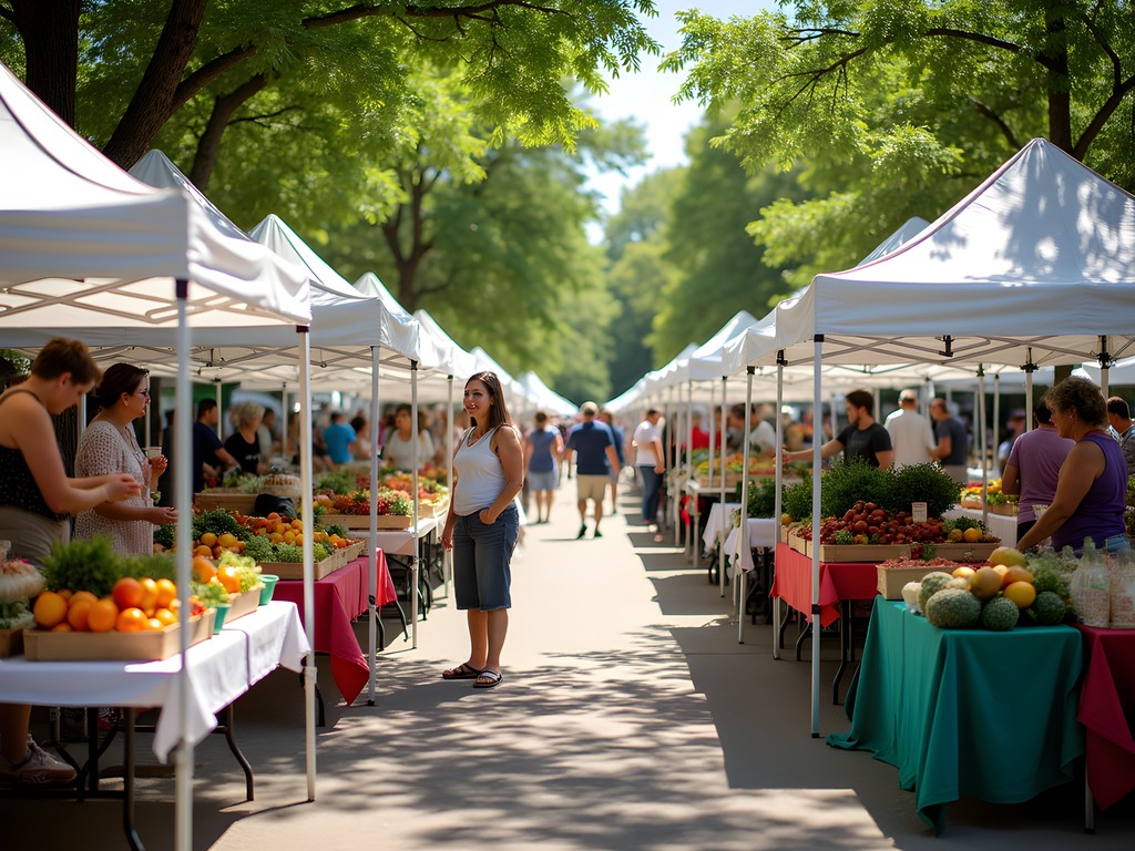 Colorful local produce at Aberdeen's Central Park Farmers Market