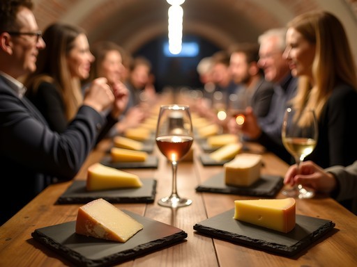 Small group participating in Dutch cheese tasting workshop in Amsterdam