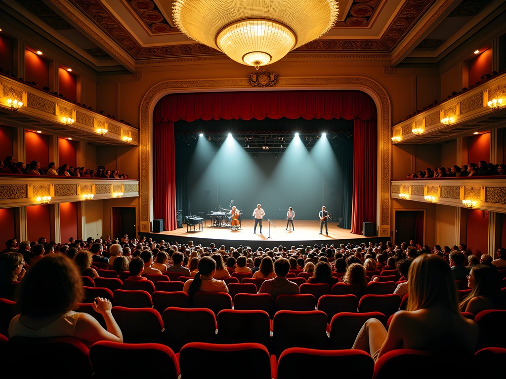Evening performance at the historic Flynn Center in downtown Burlington