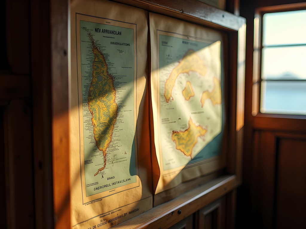 Historic WWII documents and maps in Luganville archives