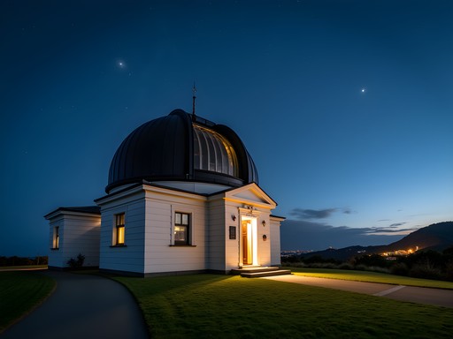 Carter Observatory telescope under Wellington's southern night sky