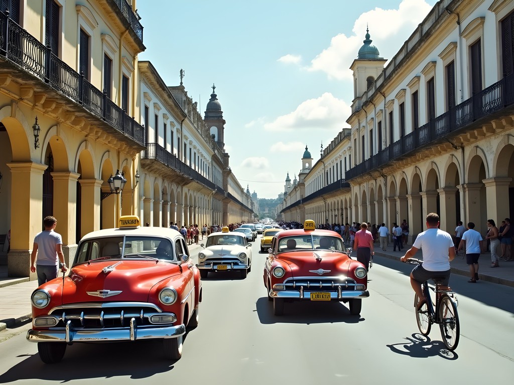 Santa Clara transport hub with various vehicle options